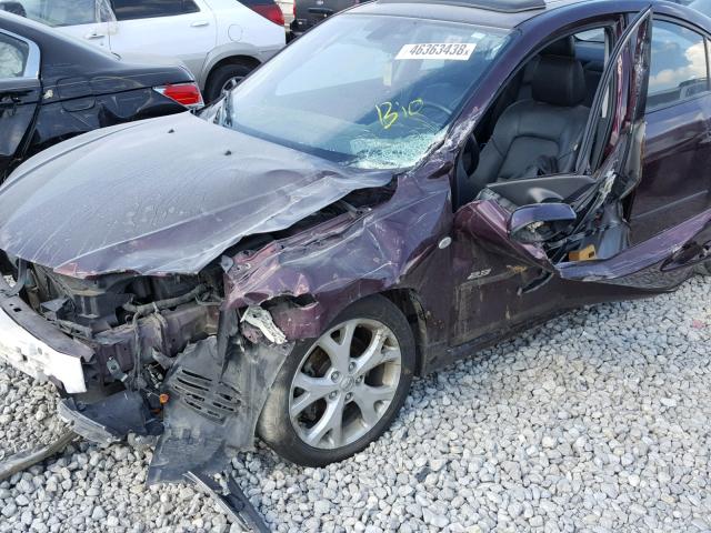 JM1BK323671624658 - 2007 MAZDA 3 S PURPLE photo 9