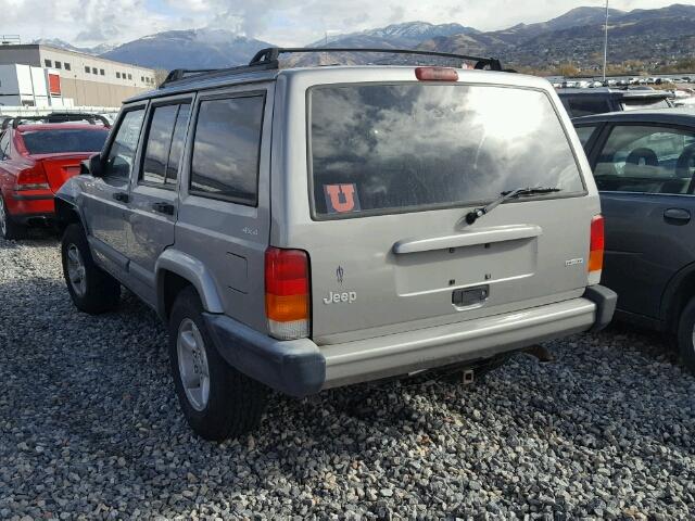 1J4FF48S81L628923 - 2001 JEEP CHEROKEE S GRAY photo 3