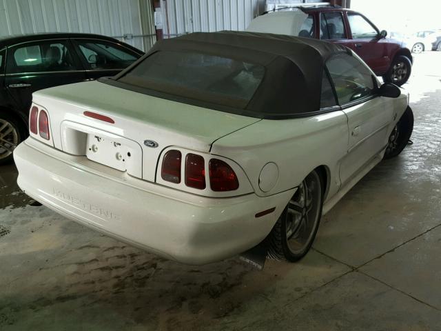 1FAFP4445WF256463 - 1998 FORD MUSTANG WHITE photo 4