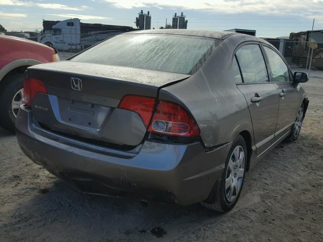 2HGFA16528H524937 - 2008 HONDA CIVIC LX GRAY photo 4