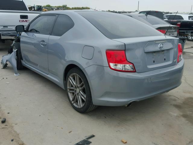 JTKJF5C76D3045711 - 2013 SCION TC GRAY photo 3