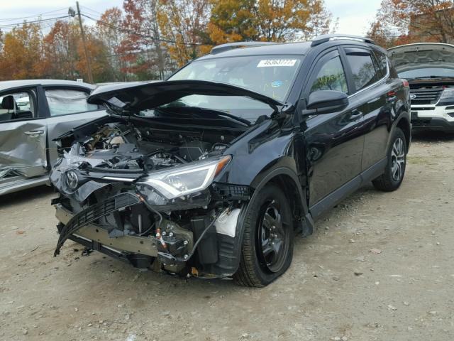 2T3BFREV8HW628525 - 2017 TOYOTA RAV4 LE BLACK photo 2