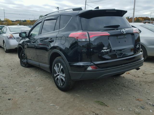 2T3BFREV8HW628525 - 2017 TOYOTA RAV4 LE BLACK photo 3