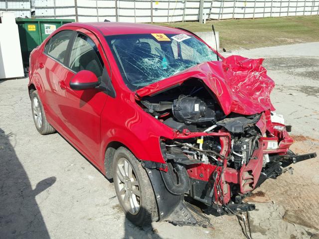 1G1JC5SH3D4186040 - 2013 CHEVROLET SONIC LT RED photo 1