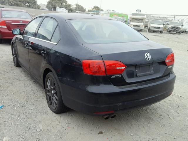 3VWDP7AJ1DM367454 - 2013 VOLKSWAGEN JETTA SE Սև լուսանկար 3