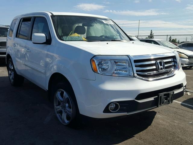 5FNYF3H4XFB014105 - 2015 HONDA PILOT EX WHITE photo 1