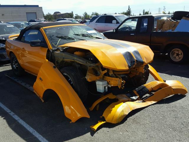 1ZVHT85H985108829 - 2008 FORD MUSTANG GT ORANGE photo 1