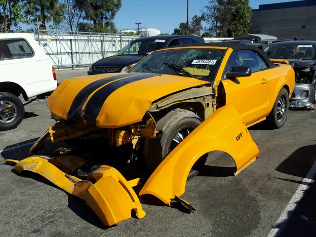 1ZVHT85H985108829 - 2008 FORD MUSTANG GT ORANGE photo 2