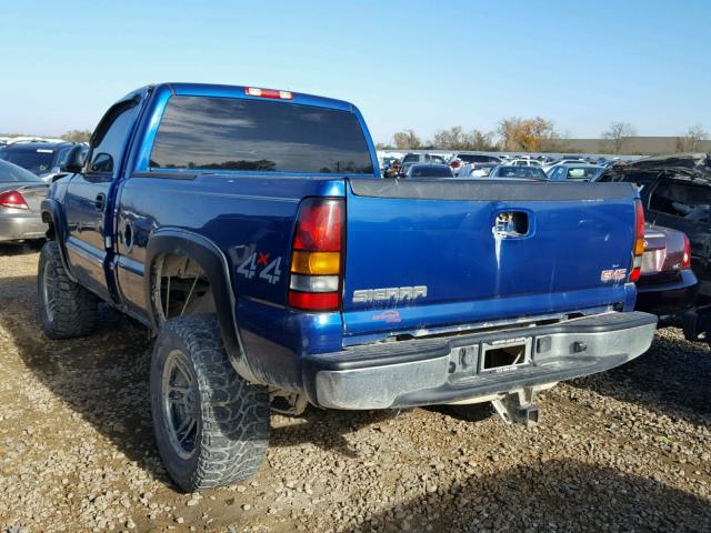 1GTEK14T04Z115483 - 2004 GMC NEW SIERRA BLUE photo 3