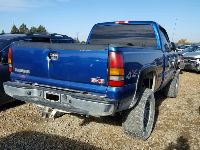 1GTEK14T04Z115483 - 2004 GMC NEW SIERRA BLUE photo 4