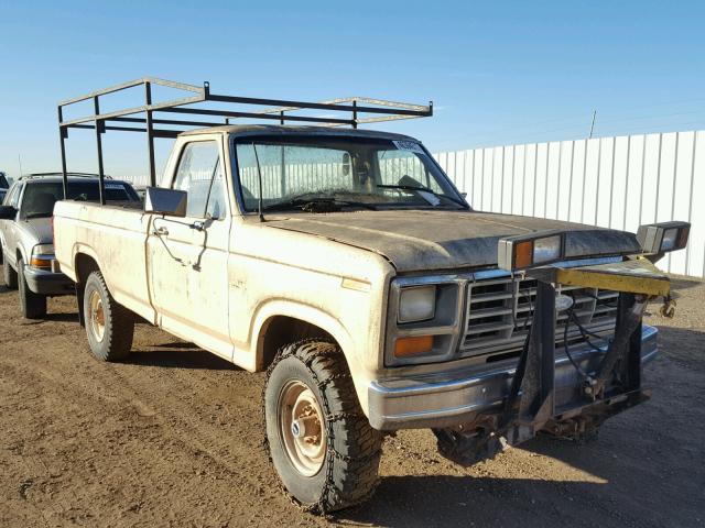 1FTHF26G7EPA75827 - 1984 FORD F250 YELLOW photo 1