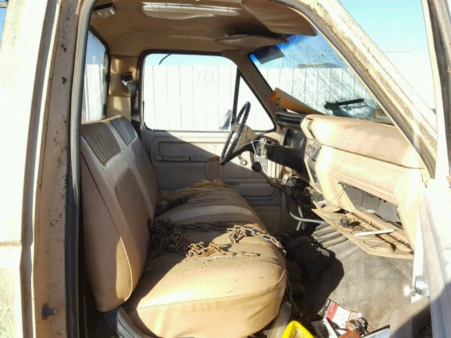 1FTHF26G7EPA75827 - 1984 FORD F250 YELLOW photo 5