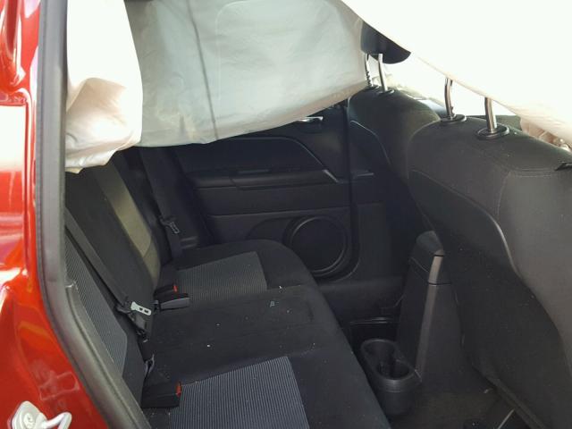 1C4NJCBA5FD177963 - 2015 JEEP COMPASS SP წითელი ფოტო 6