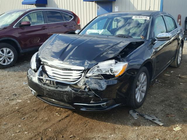 1C3CCBCG2EN172568 - 2014 CHRYSLER 200 LIMITE BLACK photo 2