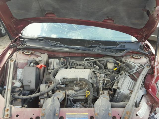 2G4WS52J551116499 - 2005 BUICK CENTURY CU RED photo 7