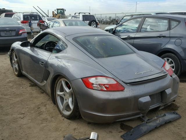 WP0AB29896U780990 - 2006 PORSCHE CAYMAN S SILVER photo 3