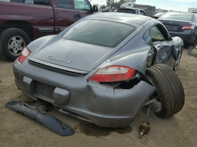 WP0AB29896U780990 - 2006 PORSCHE CAYMAN S SILVER photo 4