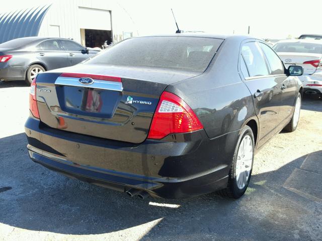 3FADP0L36CR231255 - 2012 FORD FUSION HYB BLACK photo 4