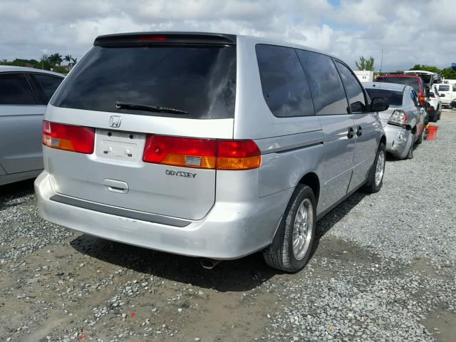 5FNRL18552B054533 - 2002 HONDA ODYSSEY LX SILVER photo 4