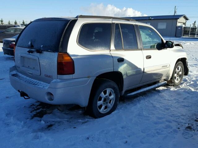 1GKDT13S542395254 - 2004 GMC ENVOY SILVER photo 4