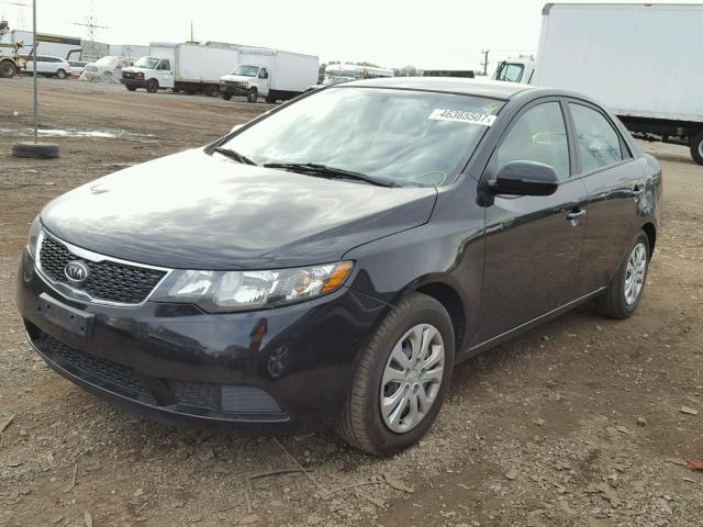 KNAFU4A20C5539857 - 2012 KIA FORTE EX BLACK photo 2