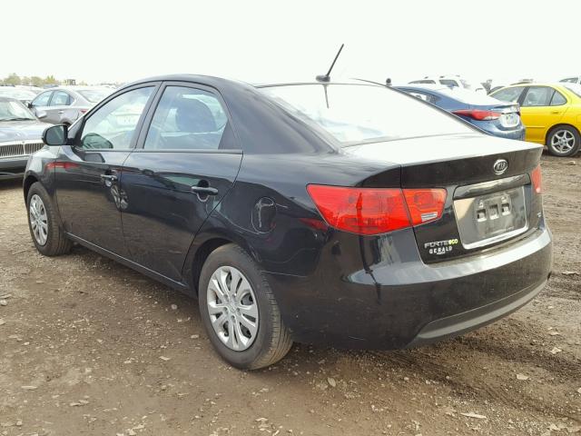 KNAFU4A20C5539857 - 2012 KIA FORTE EX BLACK photo 3