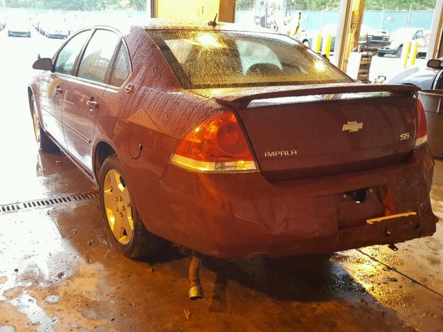 2G1WD58C879365870 - 2007 CHEVROLET IMPALA SUP 红色 照片 3