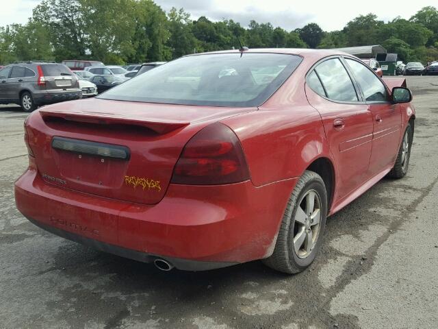 2G2WP552581132978 - 2008 PONTIAC GRAND PRIX Червоний фото 4