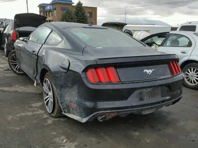 1FA6P8TH5H5295333 - 2017 FORD MUSTANG BLACK photo 3