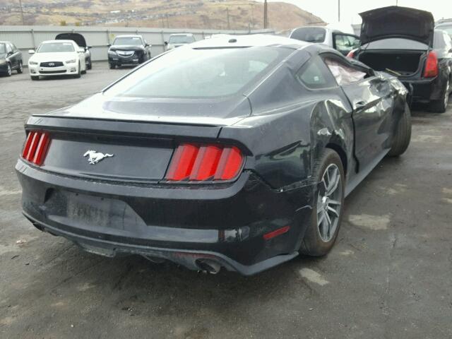 1FA6P8TH5H5295333 - 2017 FORD MUSTANG BLACK photo 4