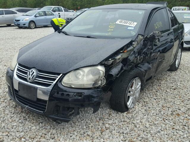 3VWGF71K07M024227 - 2007 VOLKSWAGEN JETTA BLACK photo 2