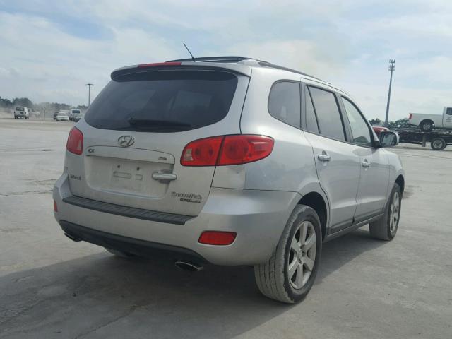 5NMSH73E47H010624 - 2007 HYUNDAI SANTA FE S SILVER photo 4