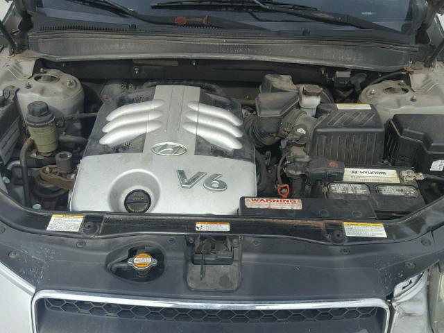 5NMSH73E47H010624 - 2007 HYUNDAI SANTA FE S SILVER photo 7
