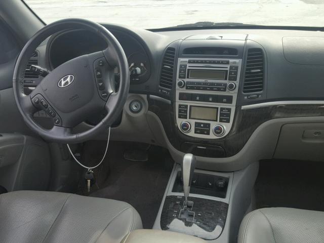 5NMSH73E47H010624 - 2007 HYUNDAI SANTA FE S SILVER photo 9