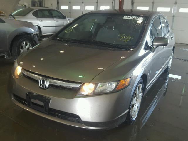 2HGFA16508H351435 - 2008 HONDA CIVIC LX BROWN photo 2