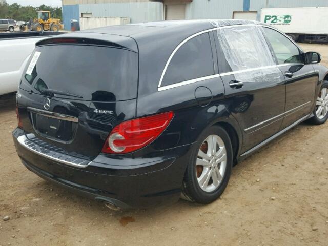 4JGCB65E78A074709 - 2008 MERCEDES-BENZ R 350 BLACK photo 4