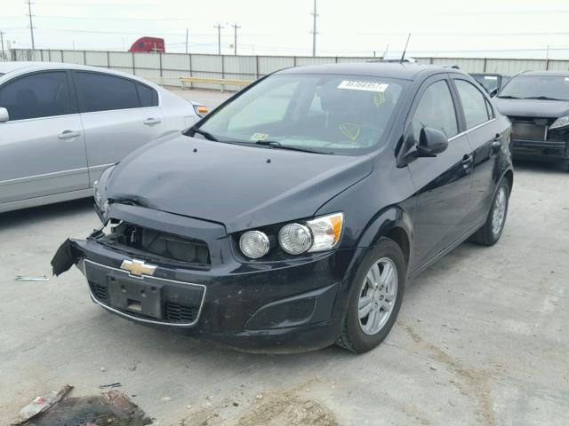 1G1JC5SH9E4193298 - 2014 CHEVROLET SONIC LT BLACK photo 2