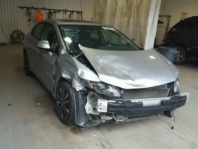 19XFB2F94DE229753 - 2013 HONDA CIVIC EXL Srebrny zdjęcie 1