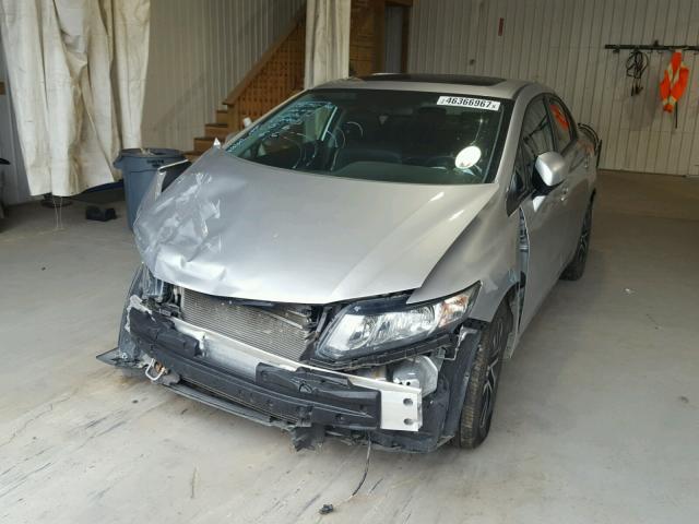 19XFB2F94DE229753 - 2013 HONDA CIVIC EXL SILVER photo 2