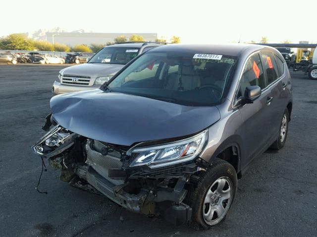 2HKRM3H39GH509710 - 2016 HONDA CR-V LX GRAY photo 2