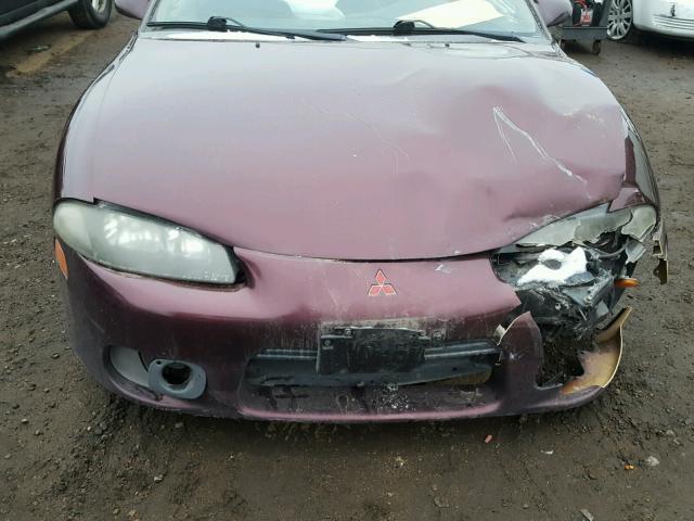 4A3AX35G6WE133703 - 1998 MITSUBISHI ECLIPSE SP MAROON photo 7