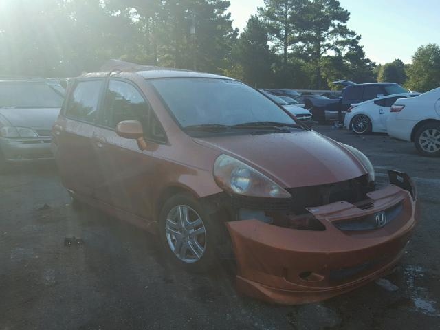JHMGD38657S029066 - 2007 HONDA FIT S 橙色 照片 1