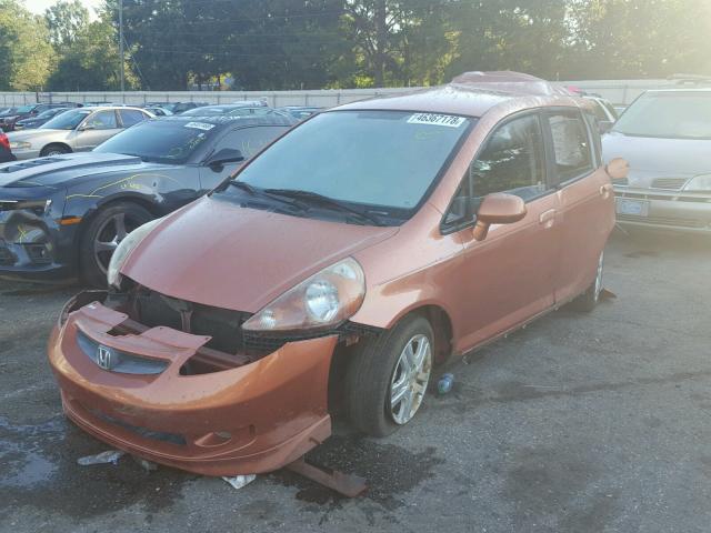 JHMGD38657S029066 - 2007 HONDA FIT S 橙色 照片 2