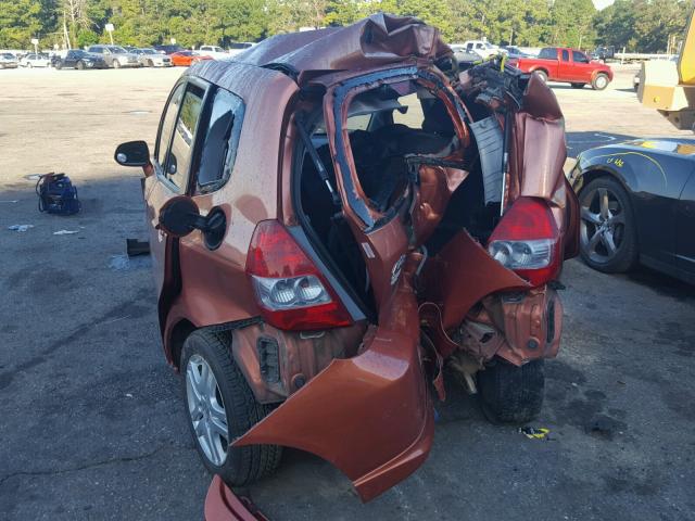 JHMGD38657S029066 - 2007 HONDA FIT S 橙色 照片 9