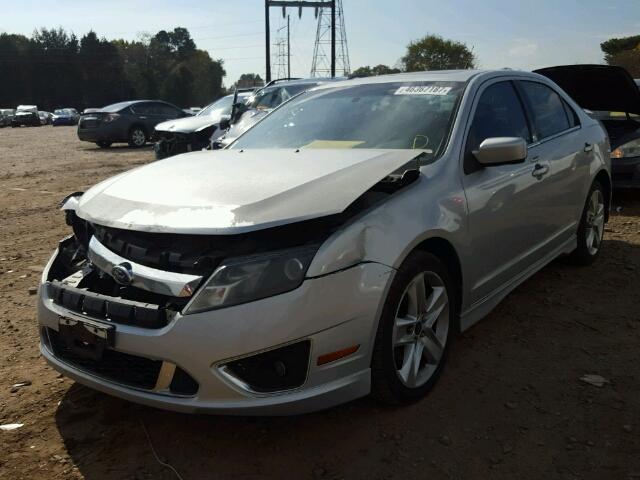 3FAHP0KC5AR172876 - 2010 FORD FUSION SPO SILVER photo 2