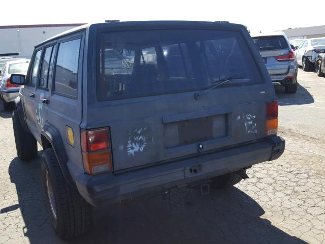 1J4FJ28S1RL125586 - 1994 JEEP CHEROKEE S BLACK photo 3