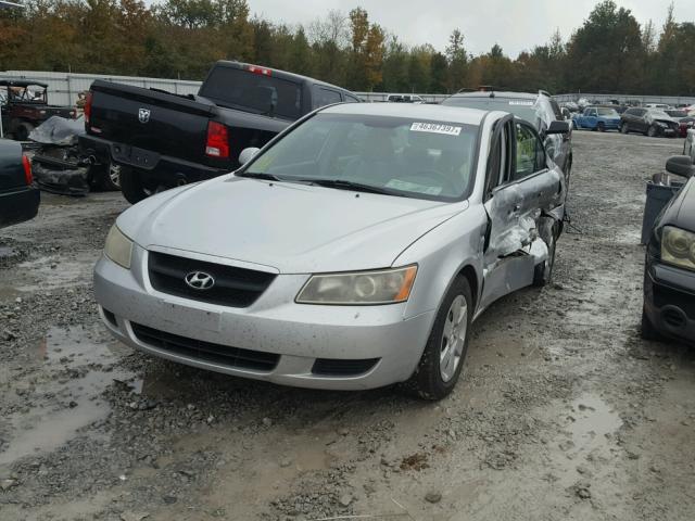 5NPET46C48H309992 - 2008 HYUNDAI SONATA GLS SILVER photo 2