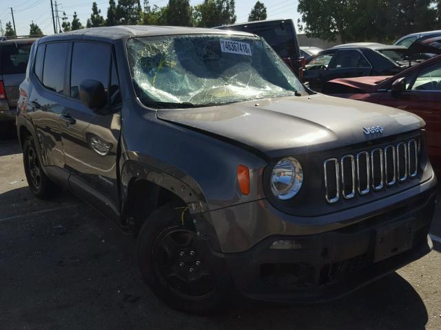 ZACCJAAT9GPD55472 - 2016 JEEP RENEGADE S ყავისფერი ფოტო 1