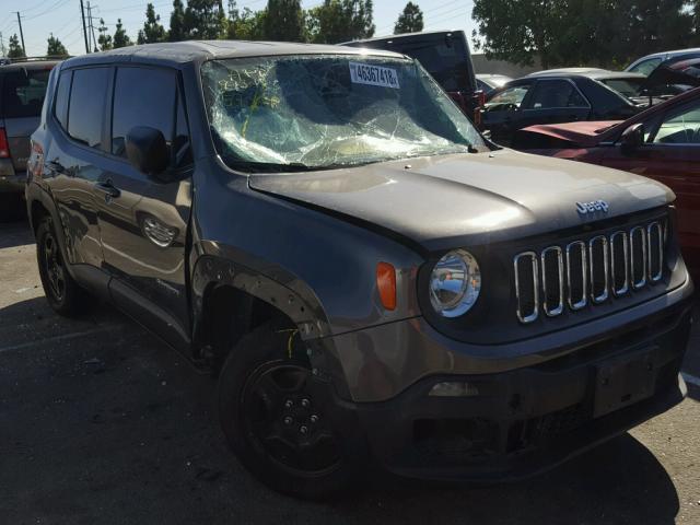 ZACCJAAT9GPD55472 - 2016 JEEP RENEGADE S BROWN photo 1