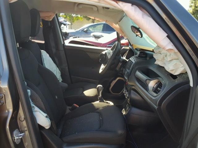 ZACCJAAT9GPD55472 - 2016 JEEP RENEGADE S ყავისფერი ფოტო 5